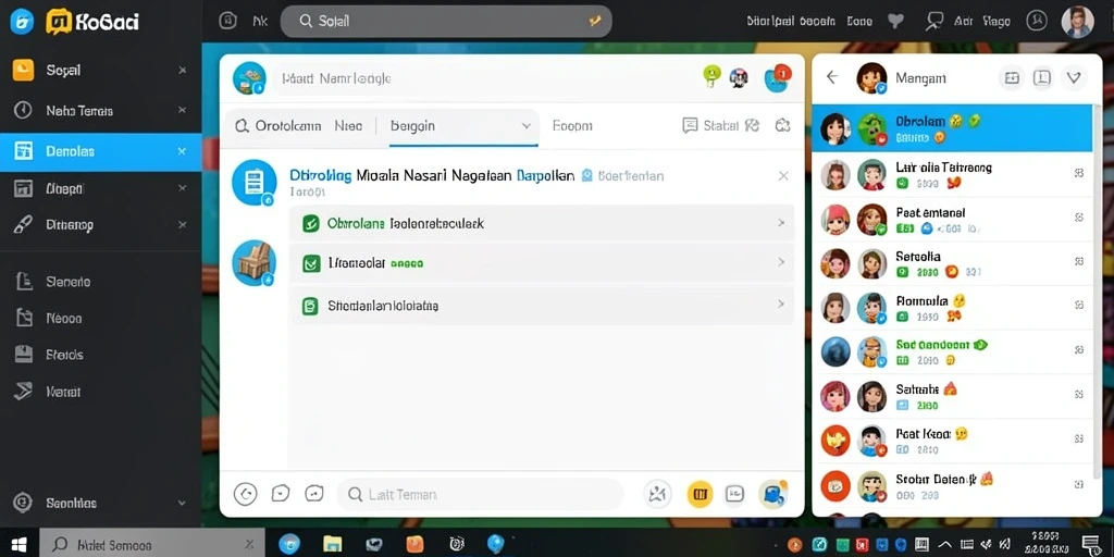 Tampilan awal permainan yang menarik dan user-friendly.