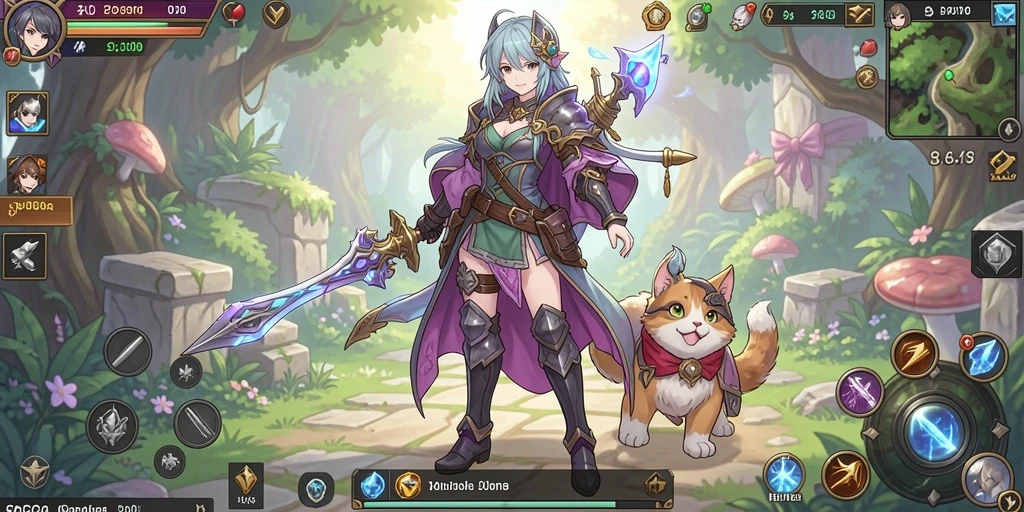 Screenshot aplikasi IDRGAME menampilkan grafik yang memukau.