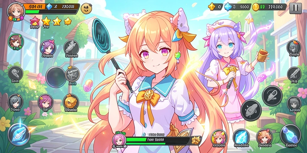 Tampilan awal game yang menarik dan intuitif.