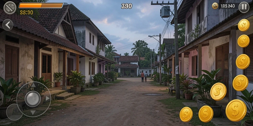 Tangkapan layar menampilkan karakter utama dalam aksi.